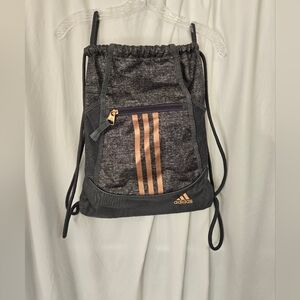 Adidas Black/Copper Unisex Drawstring Activewear Backpack